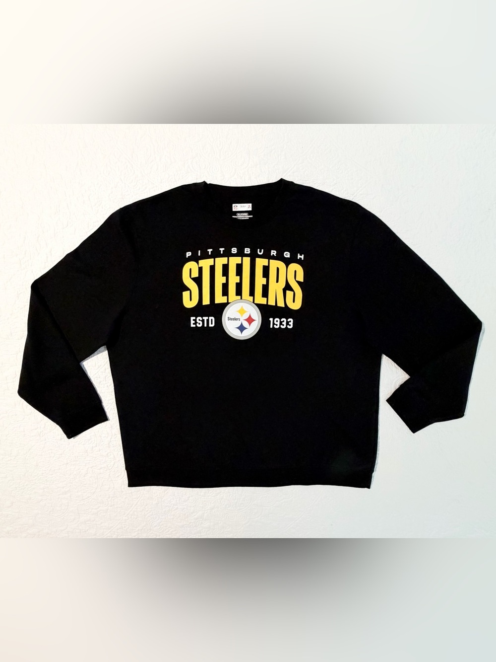 NFL Team Apparel | Pittsburgh Steelers | Black | Crewneck Sweatshirt | Size 3XL